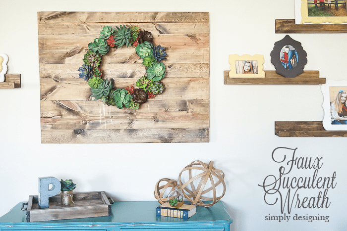 How to make a Faux Succulent Wreath - Pottery Barn Knock Off Wreath