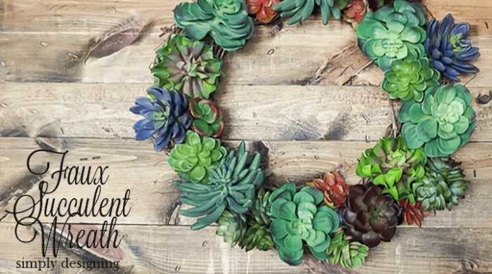 How to make a Faux Succulent Wreath featured image | Faux Succulent Wreath [Pottery Barn Knock-Off] | 1 | succulent wreath