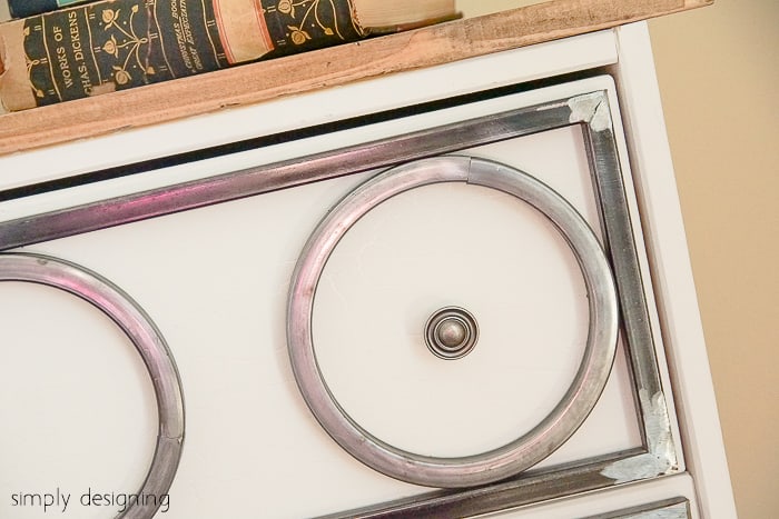 Modern Industrial Nightstand - such a fun way to update an IKEA Rast dresser