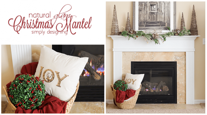 Natural Glam Christmas Mantel featured image | Natural Glam Christmas Mantel | 25 | Advent Calendars