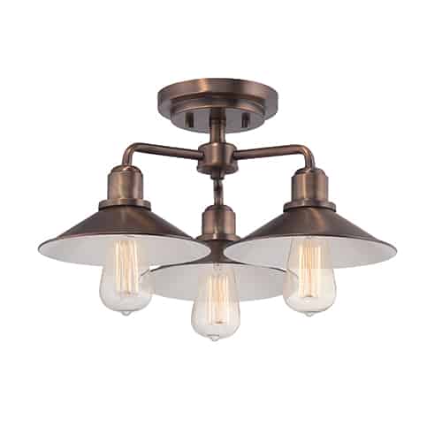 industrial semi flush light