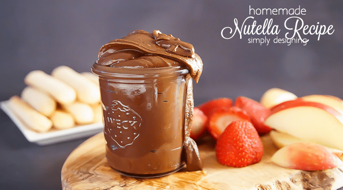 Homemade Nutella Recipe featured image Nutella Recipes | How to Make Homemade Nutella 20 Valentine's Day Sweets