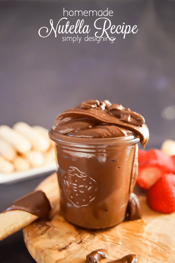 Homemade Nutella Recipe - this is better then store bought and I love that I can control my ingredients