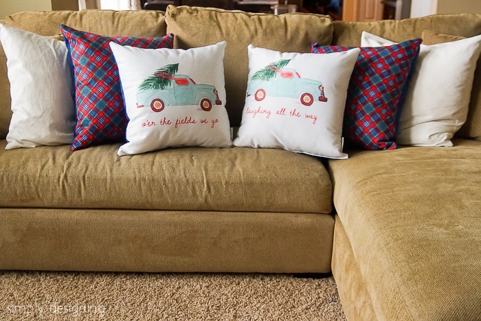 DIY Holiday Pillows