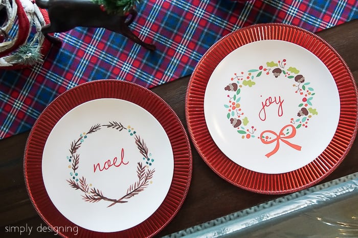 DIY Christmas Plates