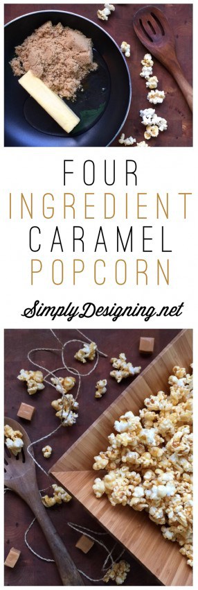 Easy Caramel Popcorn Recipe - this is so easy to make and ooey-gooey delicious
