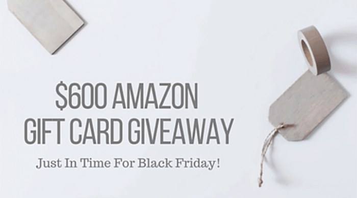 amazon giveaway featured image $600 Amazon Gift Card Giveaway 23
