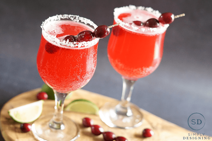 Cranberry Lime Mocktail - perfect holiday drink