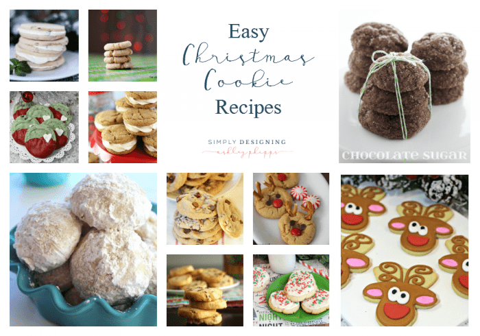 Easy Christmas Cookie Recipes Featured | Easy Christmas Cookie Recipes | 26 | fabric Christmas trees