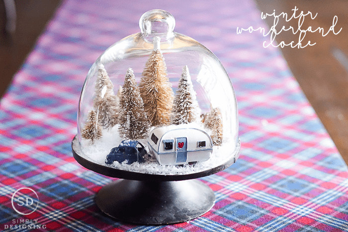 Easy DIY Winter Wonderland Cloche | DIY Winter Wonderland Cloche | 32 | How to make Farmhouse Christmas Ornaments