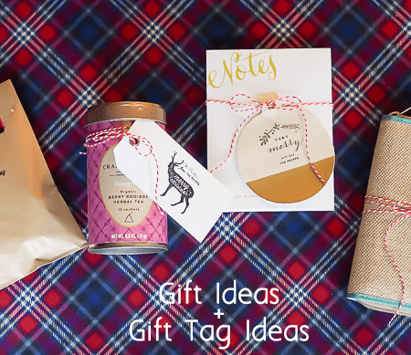 Simple Gift Ideas and Gift Tags for the Holidays