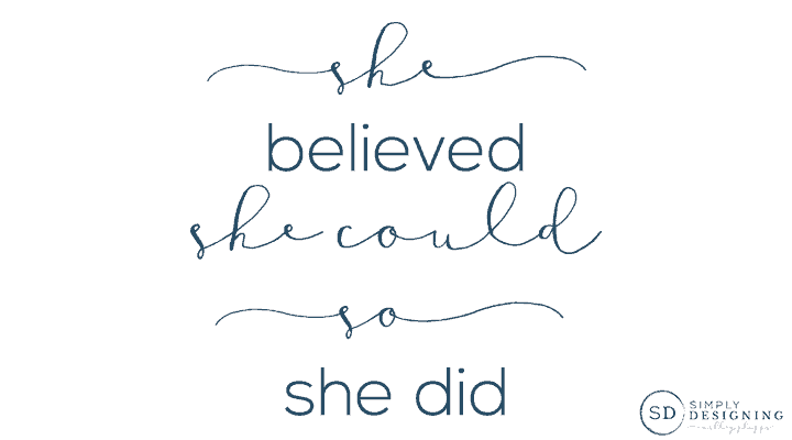 She Believed She Could So She Did featured image | She Believed She Could So She Did {Free Printable} | 1 | she believed she could