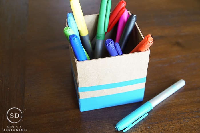 Striped Pen Holder