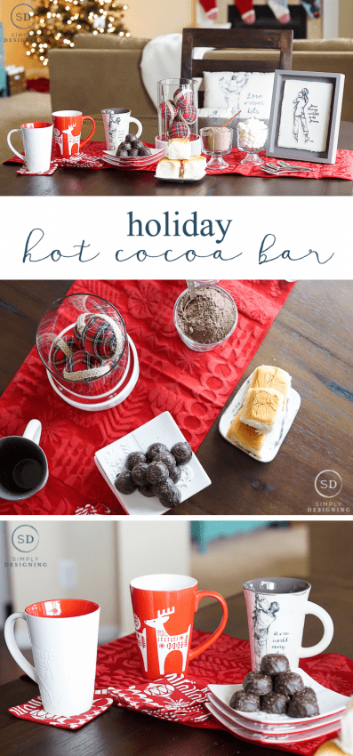 holiday hot cocoa bar