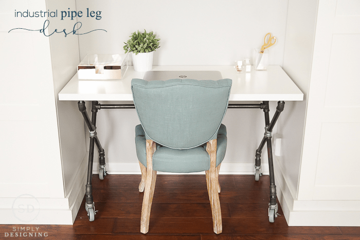 DIY Industrial Pipe Leg Desk | DIY Industrial Pipe Leg Desk : Craft Room : Part 7 | 6 | farmhouse design