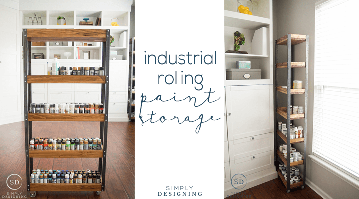 DIY Industrial Rolling Paint Storage featured image | Industrial Rolling Paint Storage : Craft Room : Part 8 | 11 | New Year's Resolutions