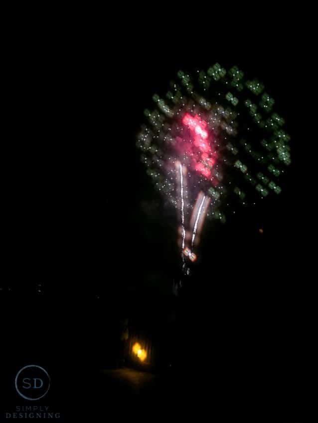 Legoland Hotel - fireworks look like lego bricks with special 3D glasses