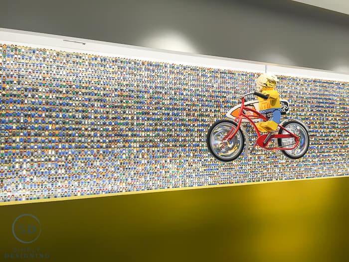 Minifigure Wall in the Legoland Hotel Florida