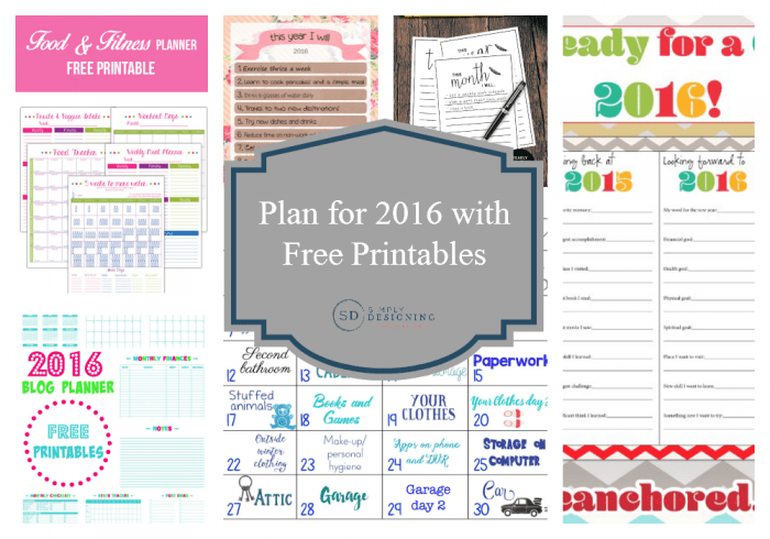 Plan for 2016 Round Up Facebook Plan for 2016 with Free Printables 16 2018 calendar