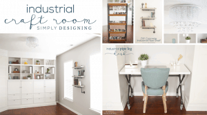 industrial craft studio Industrial Craft Room 2 Industrial Pipe Shelf