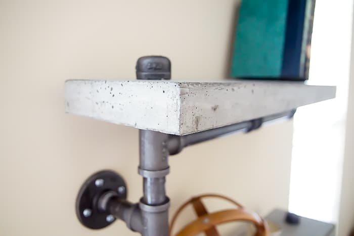 Concrete Industrial Pipe Shelf Simply Designing 31 | DIY Concrete Industrial Pipe Shelf : Craft Room : Part 9 | 31 | Industrial Pipe Shelf