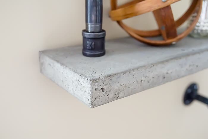 Concrete Industrial Pipe Shelf Simply Designing 34 | DIY Concrete Industrial Pipe Shelf : Craft Room : Part 9 | 34 | Industrial Pipe Shelf