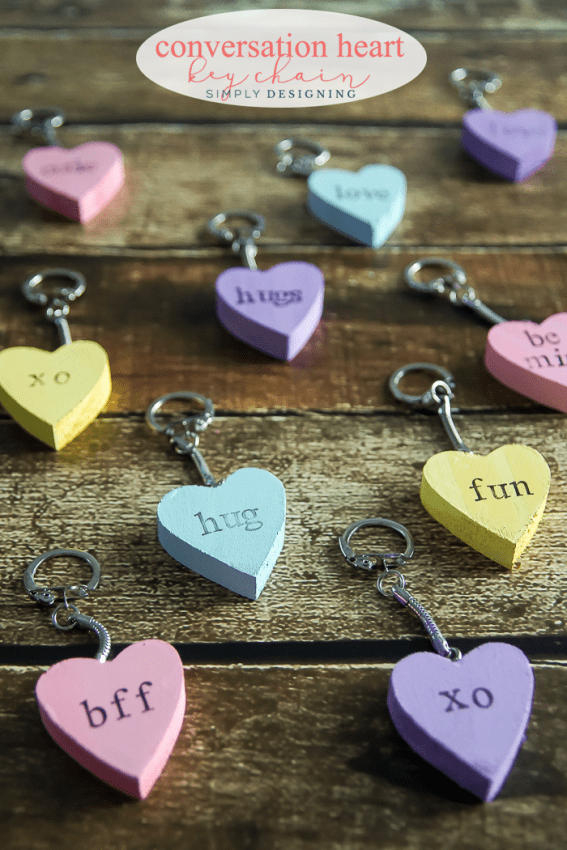 Heart hot sale key keychain