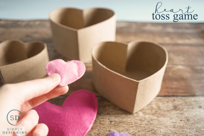 Heart Toss Game - perfect for a Valentines Day Party