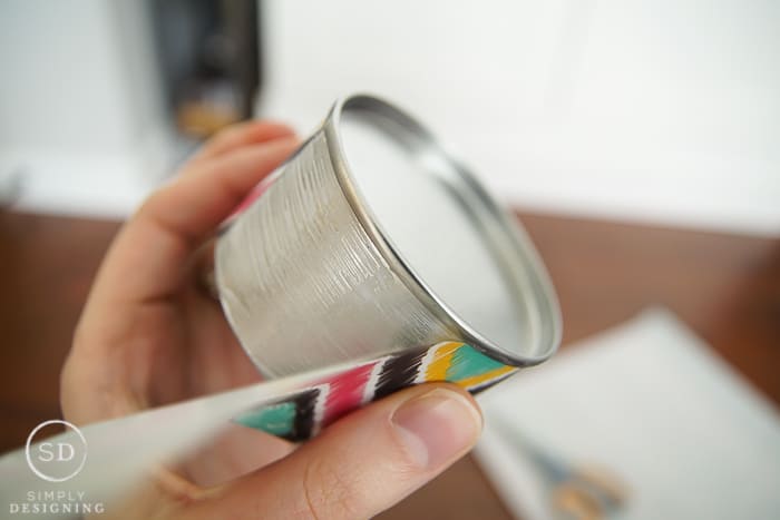 how to make Tribal Print Tins