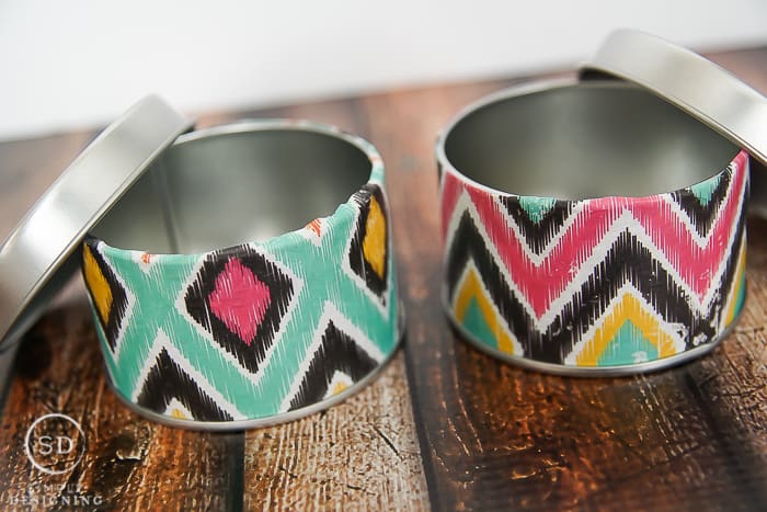 DIY Tribal Print Tins