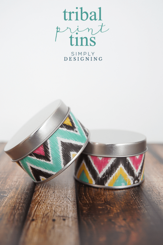 Tribal Print Tins - a fun and simple craft