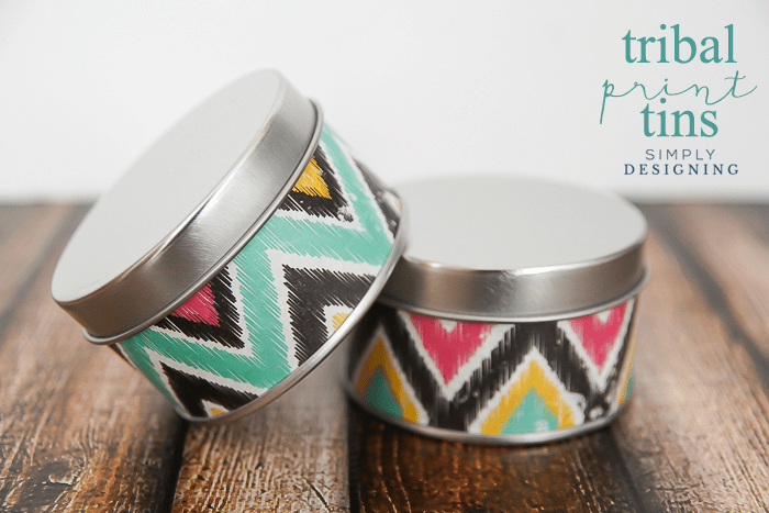 Tribal Print Tins | Tribal Print Tins | 38 | DIY Farmhouse Thankful Sign