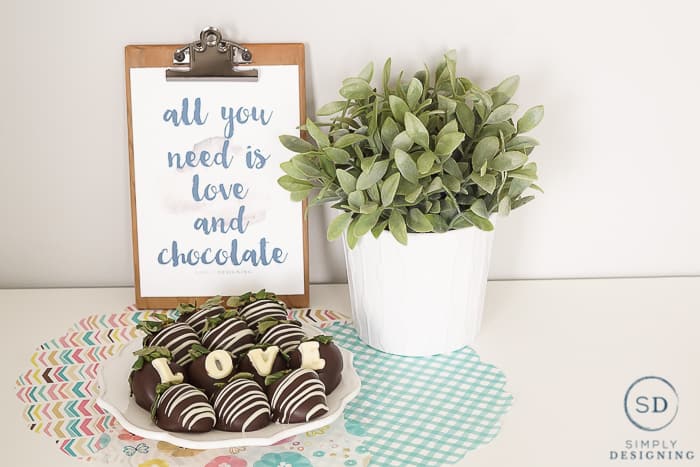all you need is love and chocolate free printable