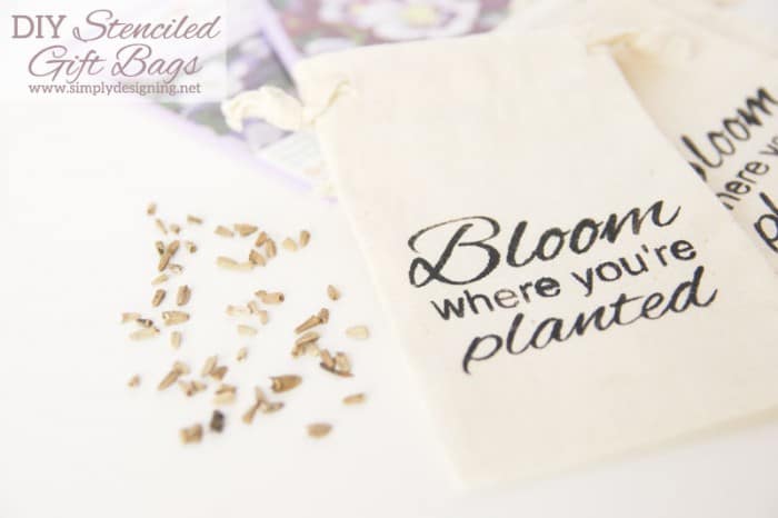 bloom where youre planted bags