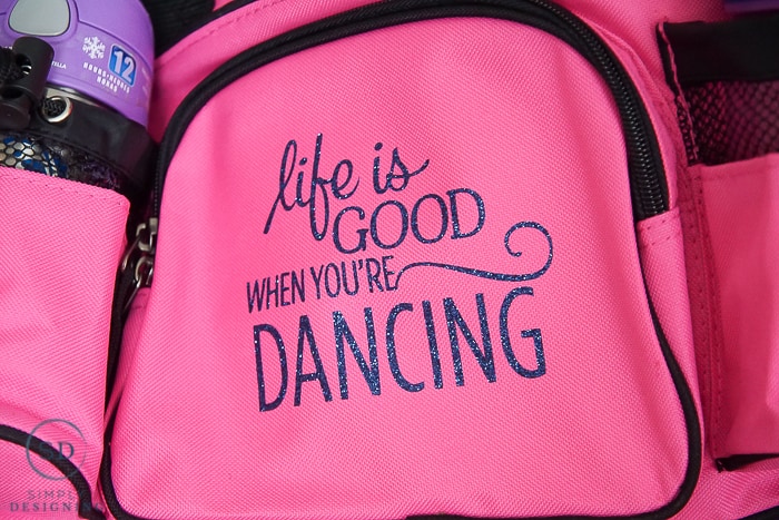 life is good when you're dancing dance bag