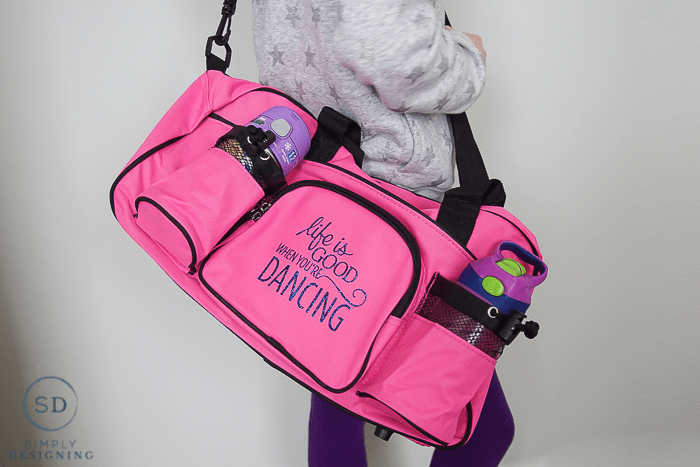 Personalized dance 2025 bag with rack