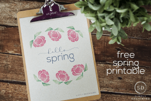 hello spring printable a beautiful way to decorate for spring Hello Spring Printable 4 love you printable