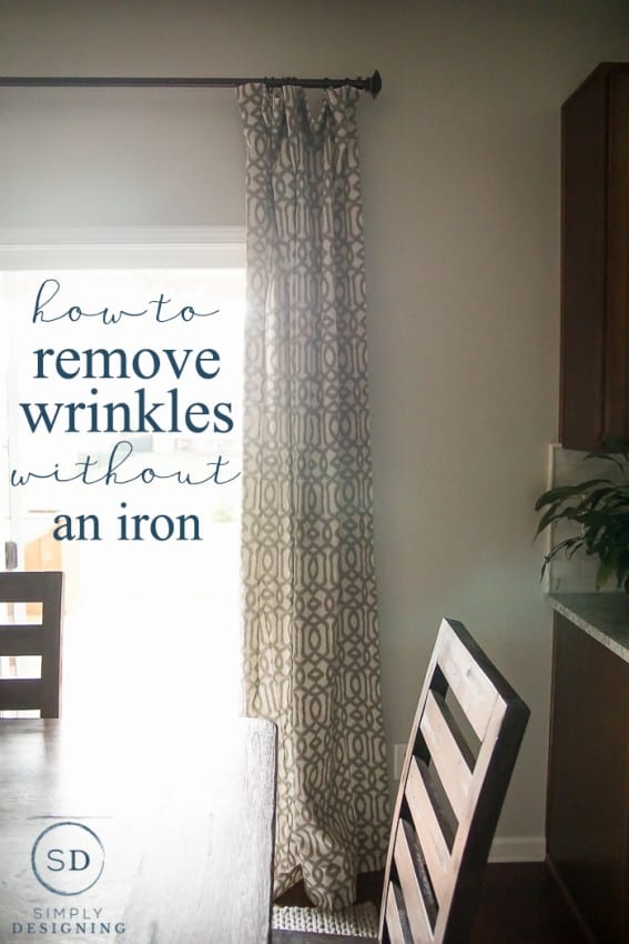 How to get Creases out of Curtains without using an Iron