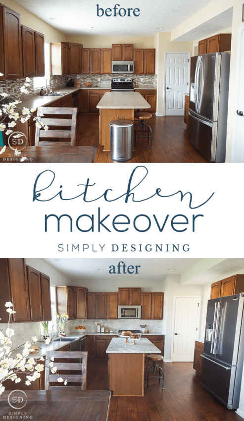 Kitchen Reveal before and after