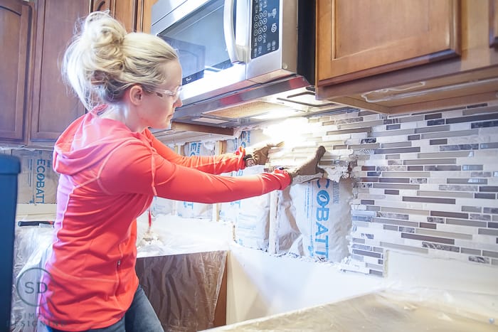 remove tile backsplash