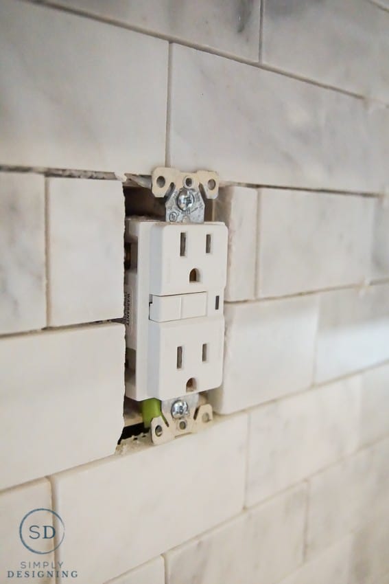 tile around outlets