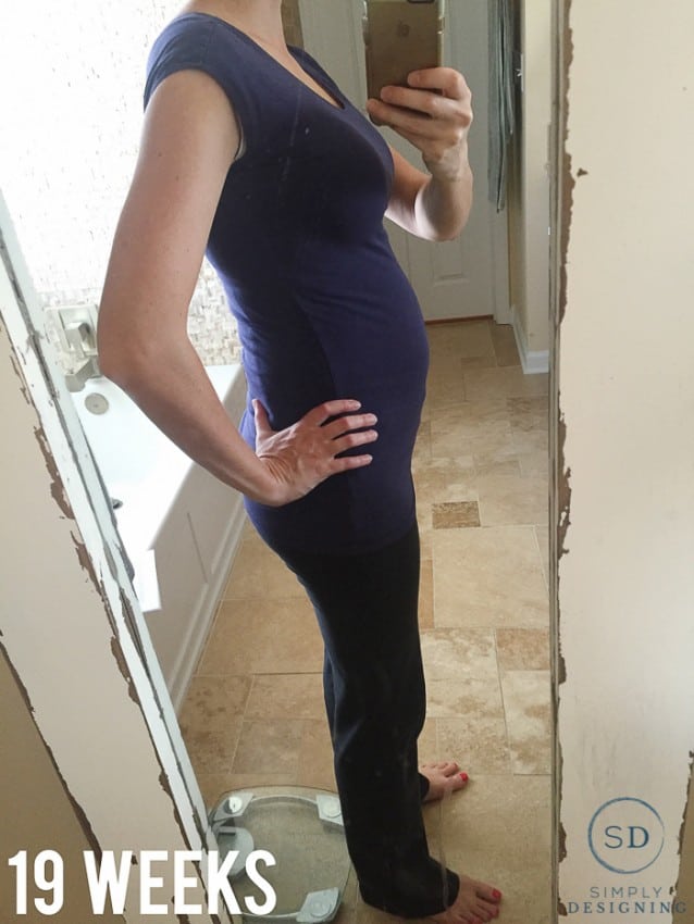 19 Weeks Pregnant Belly Shot