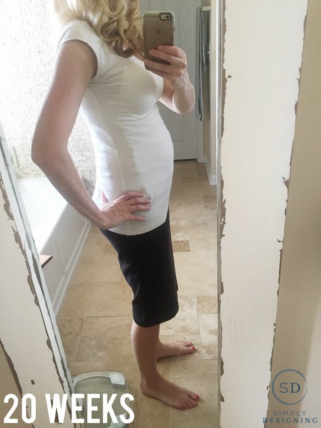 20 Weeks Pregnant Belly Shot