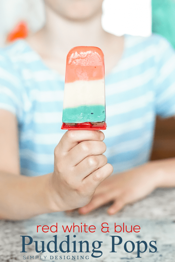 Patriotic Pudding Pops