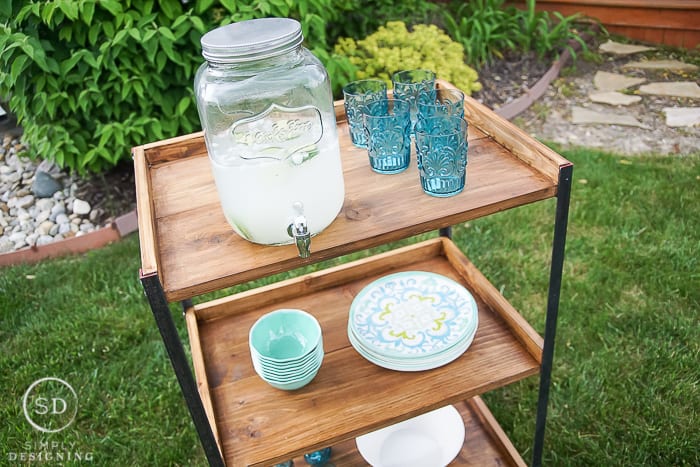 DIY Outdoor Beverage Cart