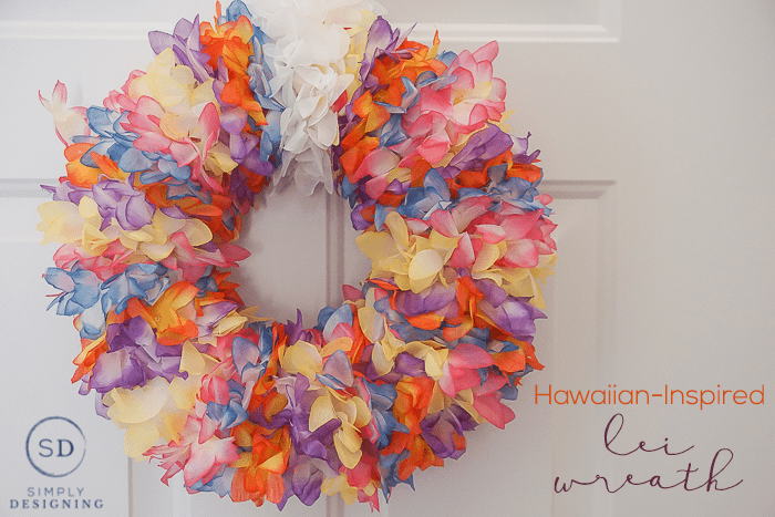 Hawaiian Inspired Lei Wreath 1 Hawaiian-Inspired Lei Wreath 26 Apple Mason Jar
