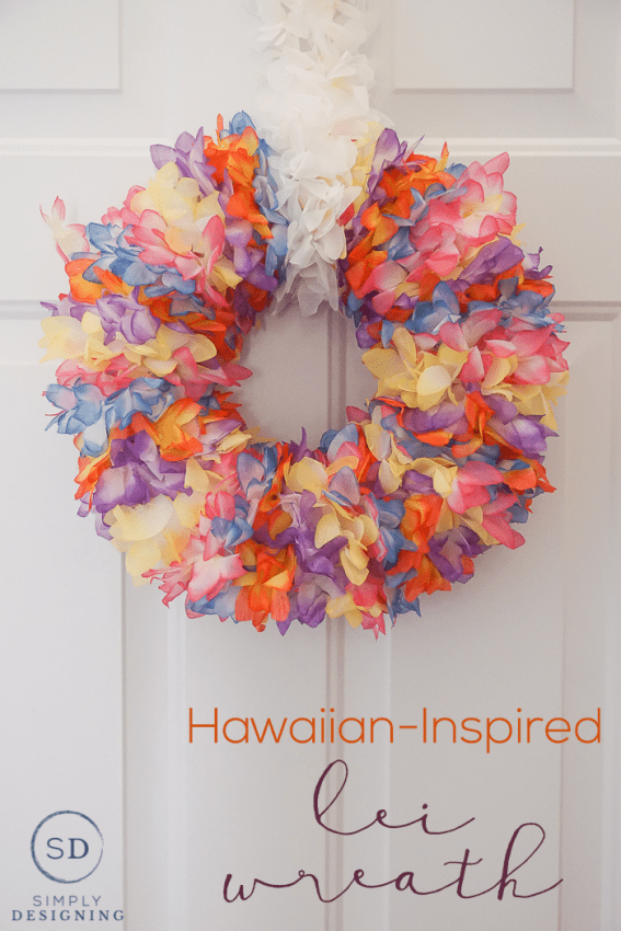 Hawaiian Inspired Lei Wreath