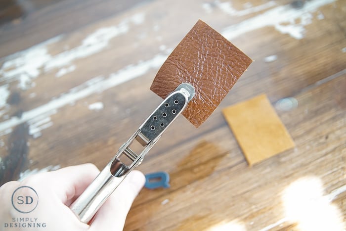 Monogrammed DIY Leather Keychain