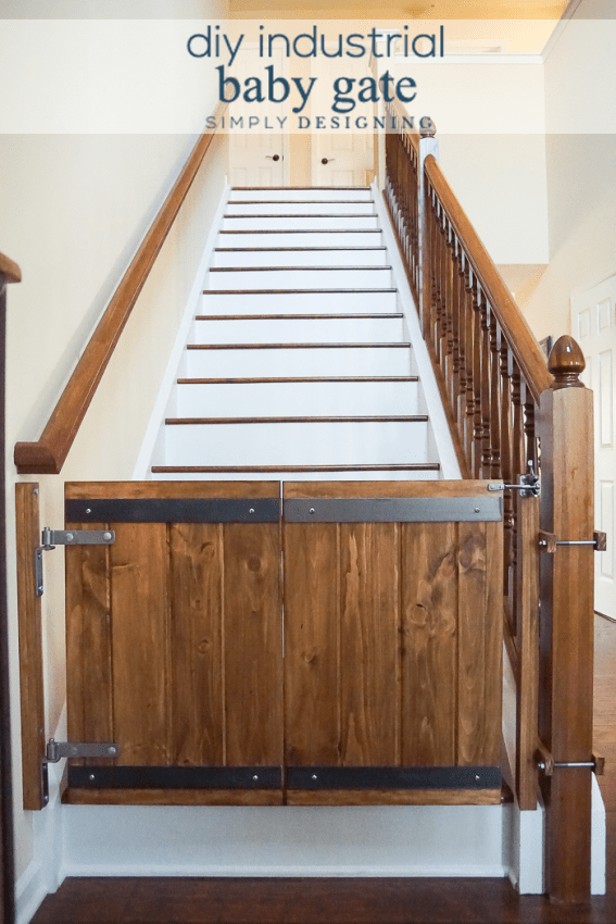 Homemade baby shop gate for stairs