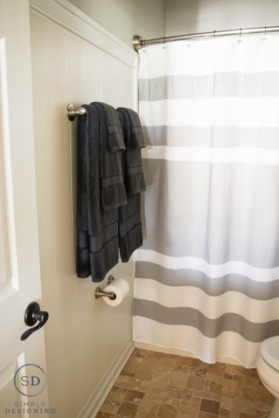 Kids Bathroom Makeover - new towels after